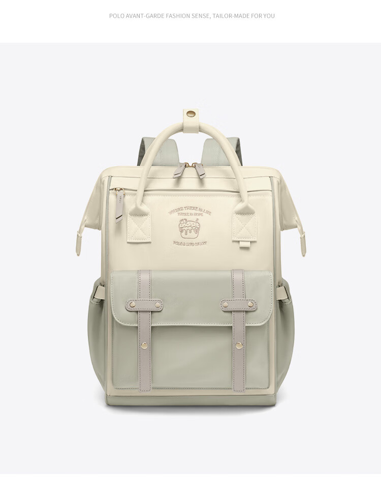 POLO Backpack for Women, Large Capacity School Bag, IPad Laptop Bag, College Student Travel Commuter Backpack, Birthday Gift 31