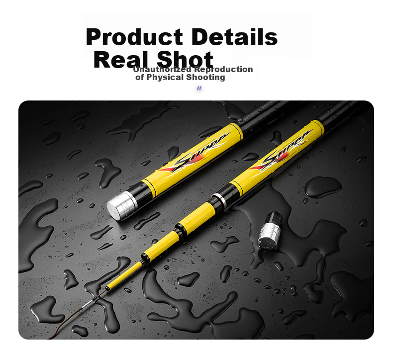 GW 6.3m Yuse Liangchen Zhan Ultra-Light Ultra-Hard 28-Tune Fishing Rod Tai Fishing Rod Hand Rod Comprehensive Fishing Gear 14