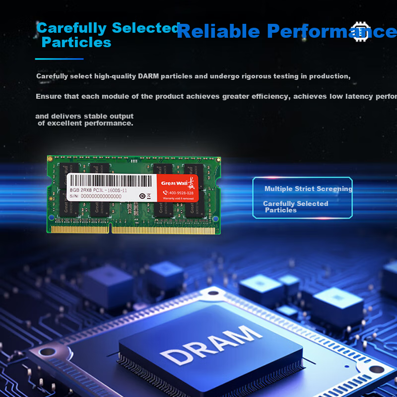 Great Wall 8GB DDR3L 1600MHz Laptop Memory Module