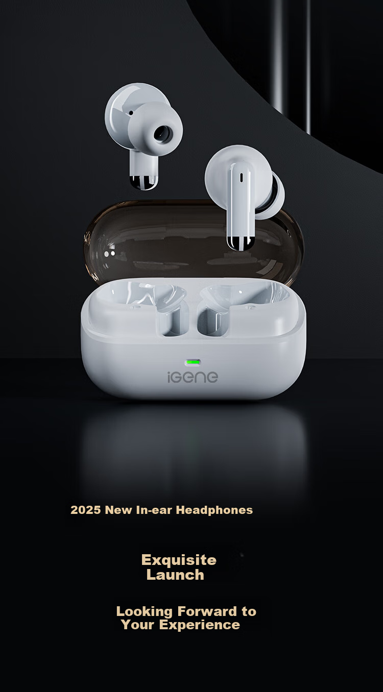 IGene [0 Pressure Low-Frequency Speaker] Bluetooth In-Ear True Wireless High-Quality Headset with Noise Cancellation for Calls, HD Music, Sports And Gaming, Compatible with Apple And Huawei 14