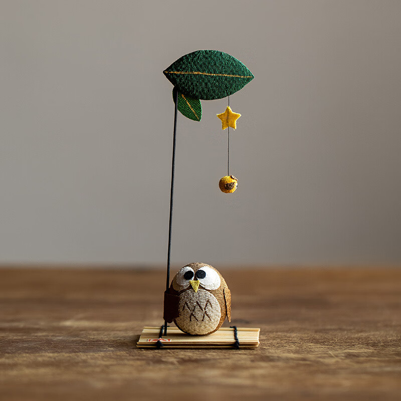 Tonghe Japanese Imported Lucky Owl Mini Ornament Home Japanese Style Decoration Japanese Souvenir Birthday New Year Gift