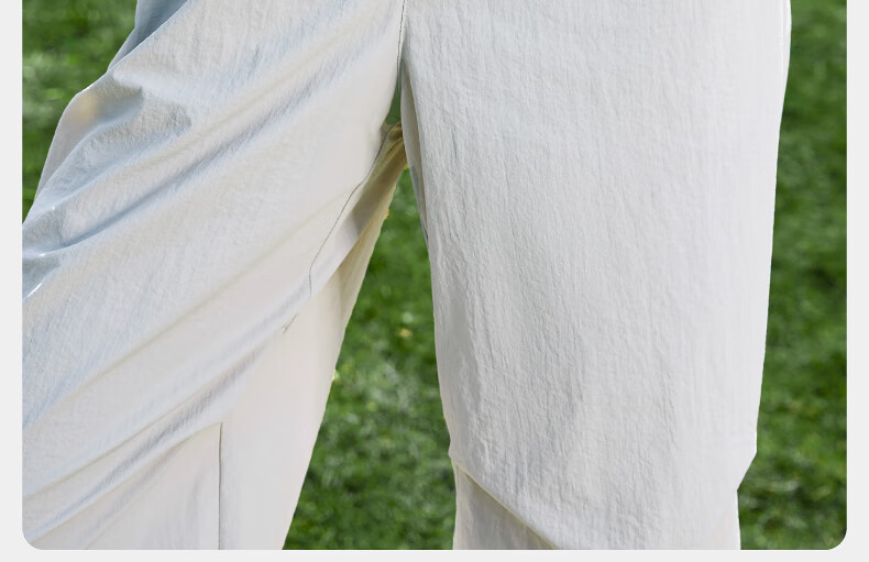 ESE-Y Quick-Dry Cooling Cargo Pants for Women, 2025 Summer New Style, Sun Protection Thin Wide-Leg Loose Paratrooper Pants, Gray And White, Size 28 29