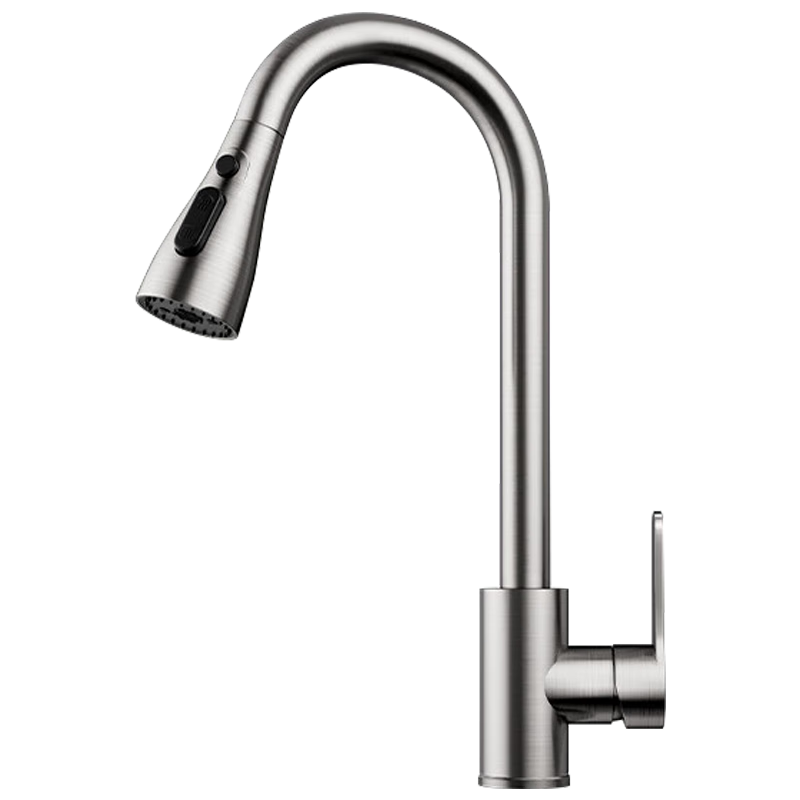 X-GRKE [Germany] Kitchen Faucet with Hot And Cold Water, Pull-Out Design, 304 Stainless Steel Sink Tap GY2D