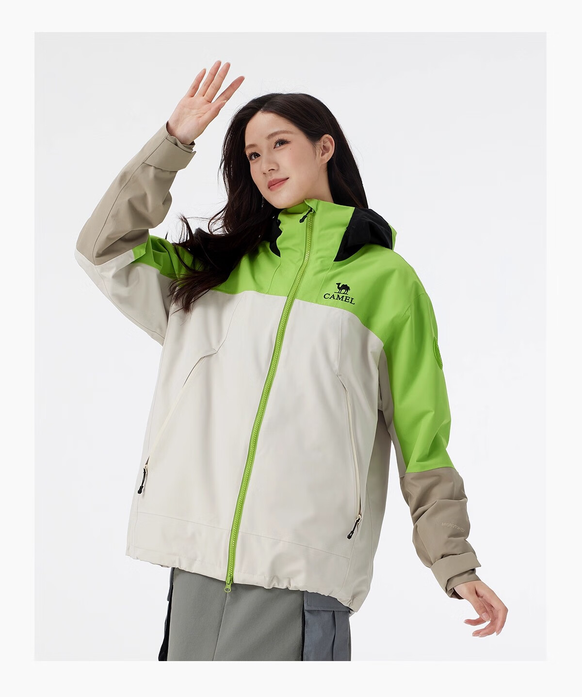 CAMEL [Wang Junkai Edition] Unisex 3-in-1 Waterproof Shell Jacket Outdoor Coat 34