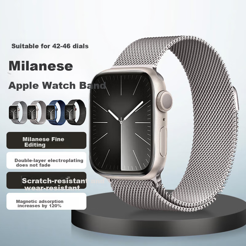 Baking Apple Watch Band Compatible with Apple Watch S11/S10/9/8/7/6/5/4/SE/Ultra3, Original IWatch Milanese Metal, Brand New in Box
