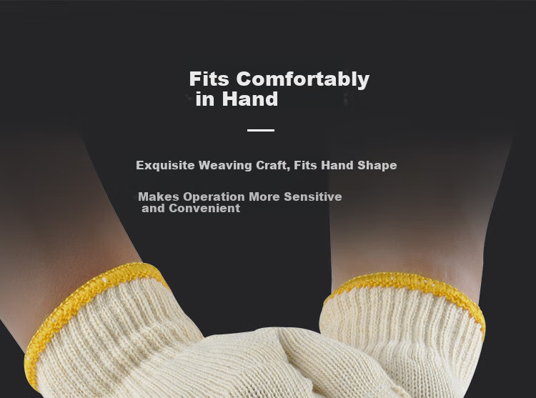 Ams Safety Gloves, Nylon Cord, Non-Slip, Wear-Resistant, Thickened, for Car Repair, Farm Work, Construction Site, Bricklaying, Labor Work, Protective Gear, White, 600N [Genuine Product], 60 Pairs 4