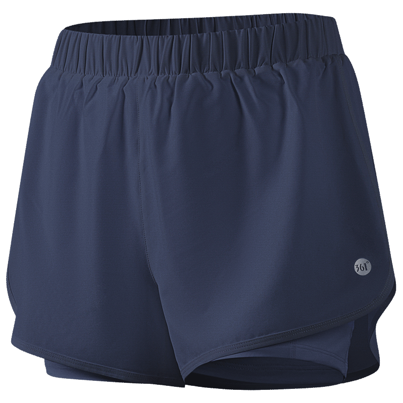 361° Women's Sports Running Shorts Anti-Exposure Yoga Layered Fitness Shorts