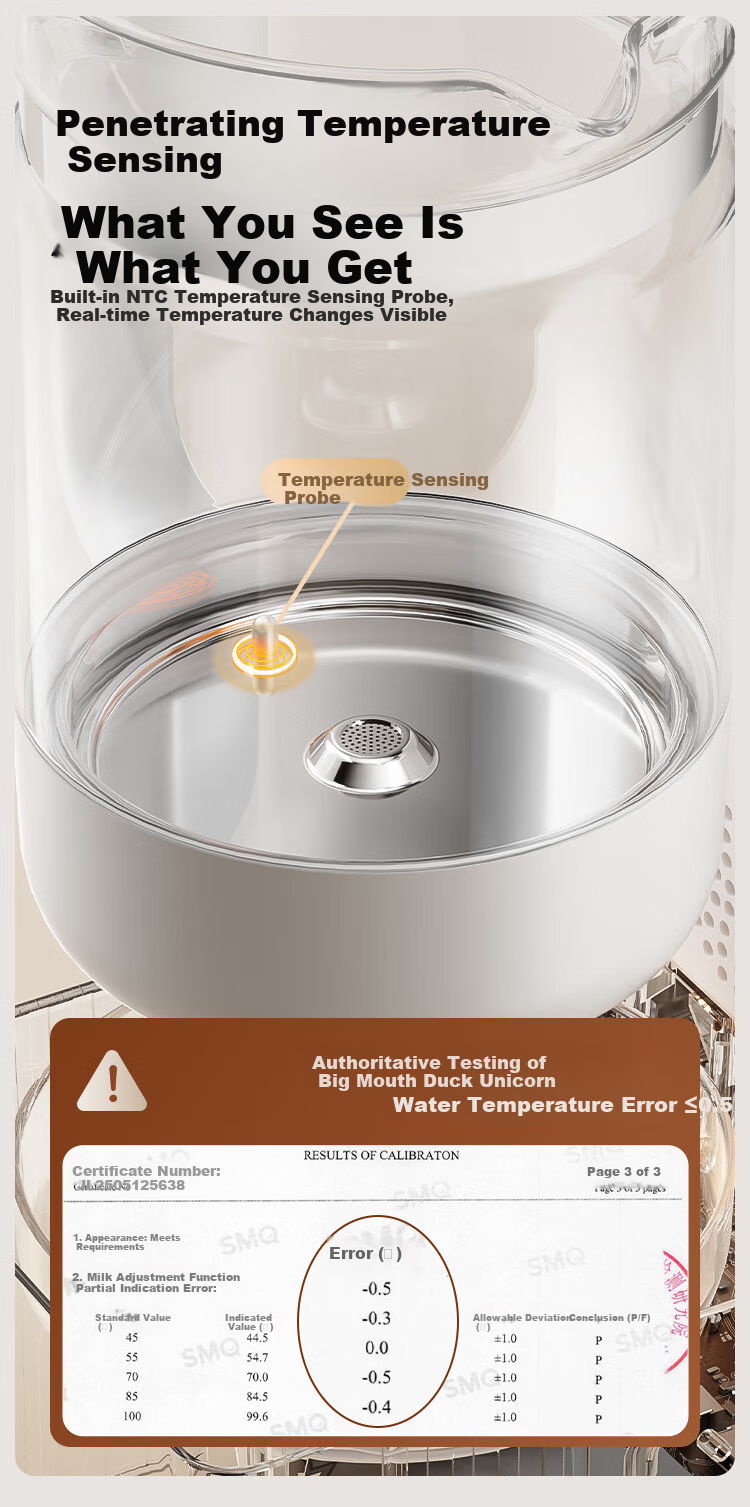Boboduck Constant Temperature Kettle Baby Formula Dispenser Three-In Milk Maker All-In Feeding Station with Temperature Control 1.5L 6292 12