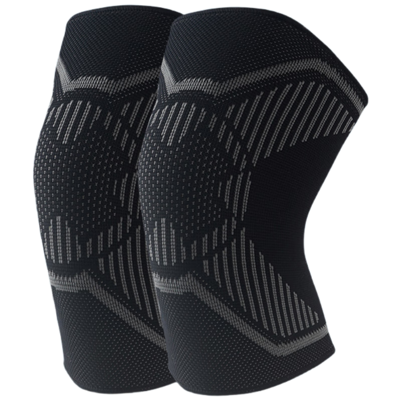 LAC Kids Breathable Knee and Elbow Pads Set, Black, Size M, 2 Pieces, Sports Protective Gear for Children, Basketball, Dance, Anti-Collision Kneepads