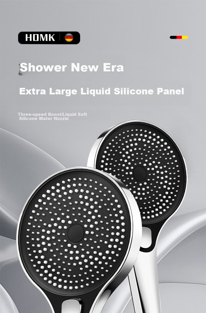 HOMK [Germany] Shower Head Set 3-Piece High-Pressure Shower Head Bathroom Shower Sprayer 1
