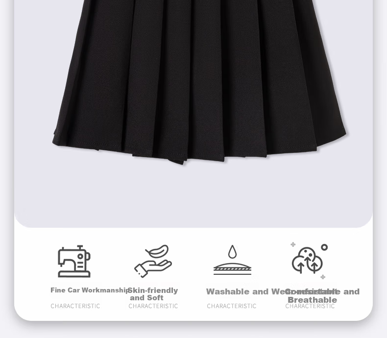 Luomeng Girls' Pleated Skirt, Children's Half Skirt, School Uniform, for Older Children And Elementary Students, Preppy Style Short Skirt, Navy Blue, Size 120 5