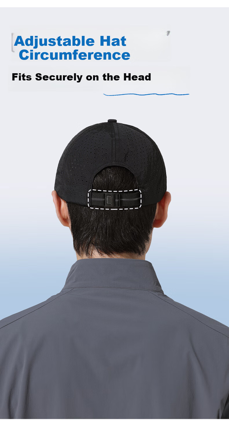 FitonTon Baseball Cap for Men, Spring And Summer Sun Protection Visor Hat, Korean Style Fashionable Cap, Large Head Circumference Wide Brim Outdoor Men's Hat 7