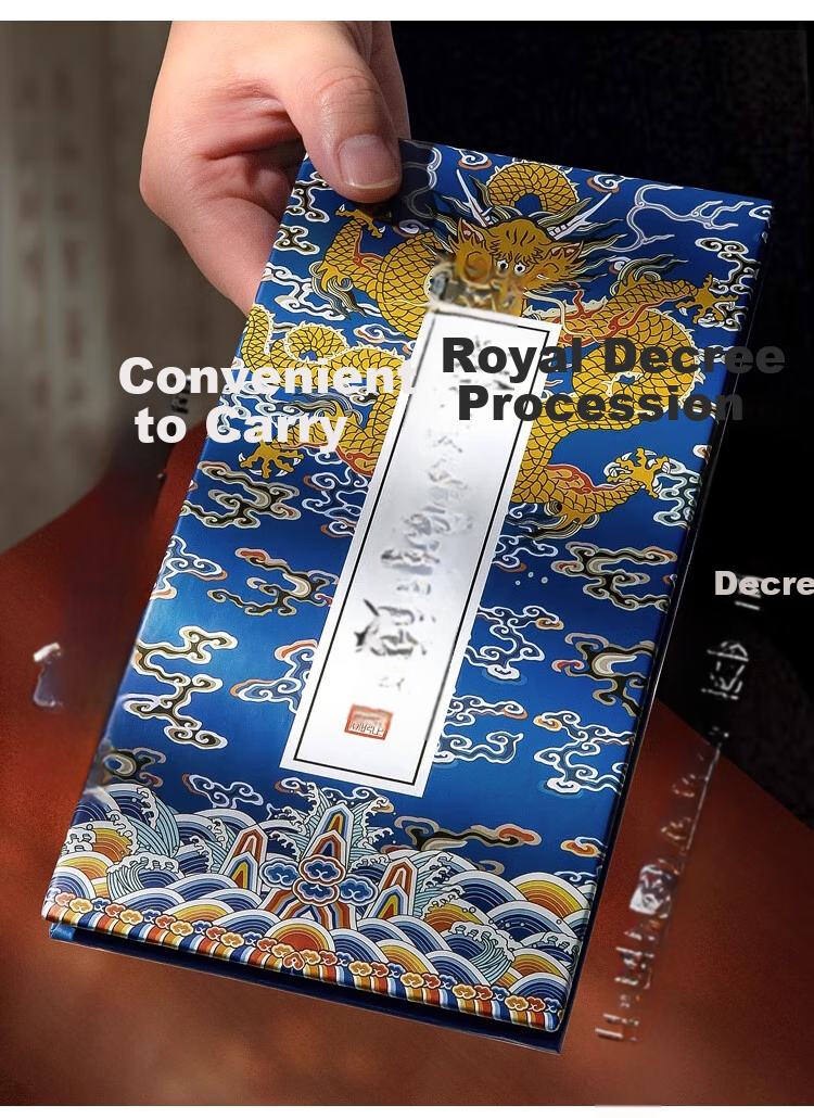 Jiamo Clearance Travel Stamp Collection Book, Palace Style Petition, Beijing Forbidden City Tourist Spot Check-In Cultural Creative Stamp Collection Album, New Year Outing Commemorative Blue Editio 2