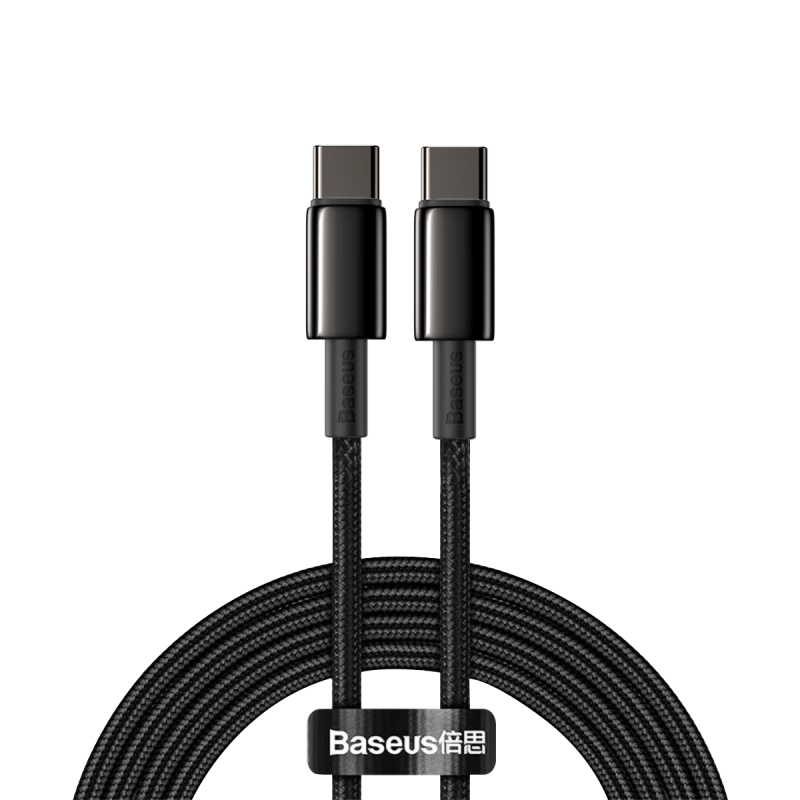 BASEUS Apple 18 Charger Cable, Dual Type-C Data Cable, PD100W Fast Charging Cable, Suitable for IPhone17/16/15, Huawei, Xiaomi Laptops, 2 Meters