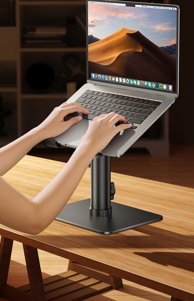 Shuotu Laptop Cooling Pad, Computer Semiconductor Cooling Stand, Air Pressure Gaming Laptop Cooling Device, Handheld Tablet Computer Vertical Stand, Computer Desk Height-Increasing Fan Cooling 6