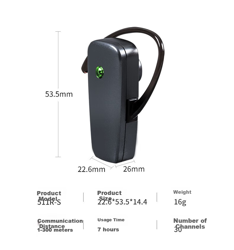 Bixite 6-511R Wireless Tour Guide System with One-To Tour Guide, Conference Interpretation System, Non-Infrared Receiver for Sightseeing Tours, Dual Speaker + 10 People Listening + 10 Seats Charging + Storage Box 9