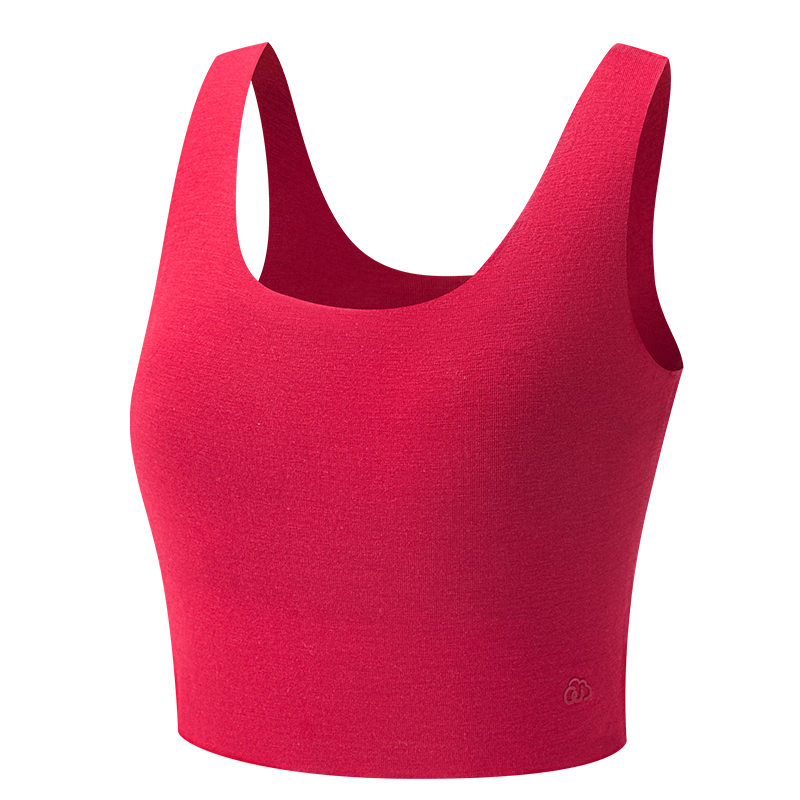 Aimer Teen Development Bra Little Milk Skin Series New Year Red Puberty Sports Bra Stage 1 - Lucky Red 150