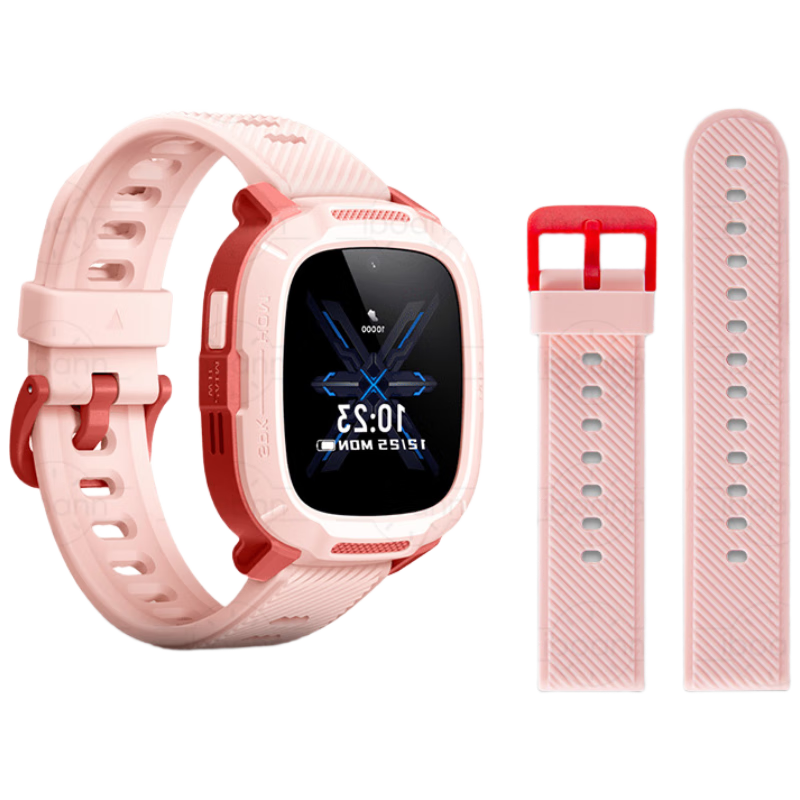 Iboann Silicone Strap for Mi Bunny 7A Kids Watch, Original Replacement Band for Xiaomi Mi Bunny 7A Children's Learning Watch, Skin-Friendly, Waterproof, Pink