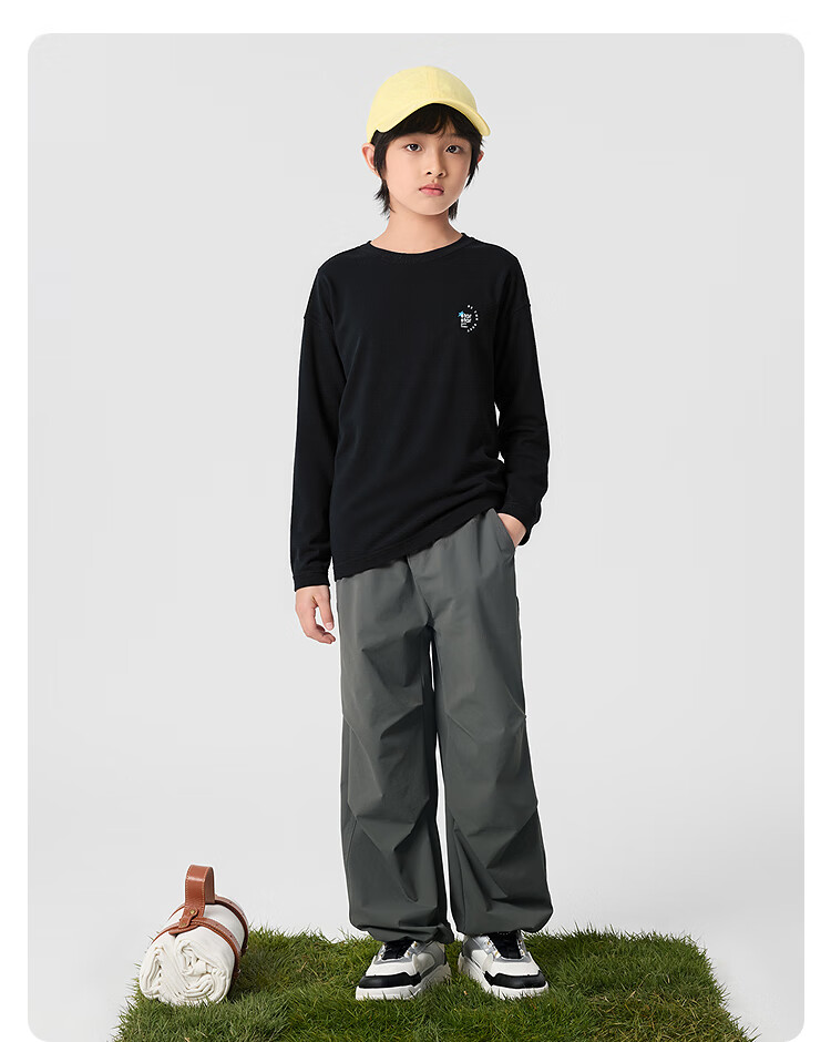 BALABALA Balaone Children's Clothing, Kids' Long-Sleeve T-Shirt, New Autumn Style for Boys And Girls, Quick-Dry, Cool-Feeling, Sun Protection Top 33