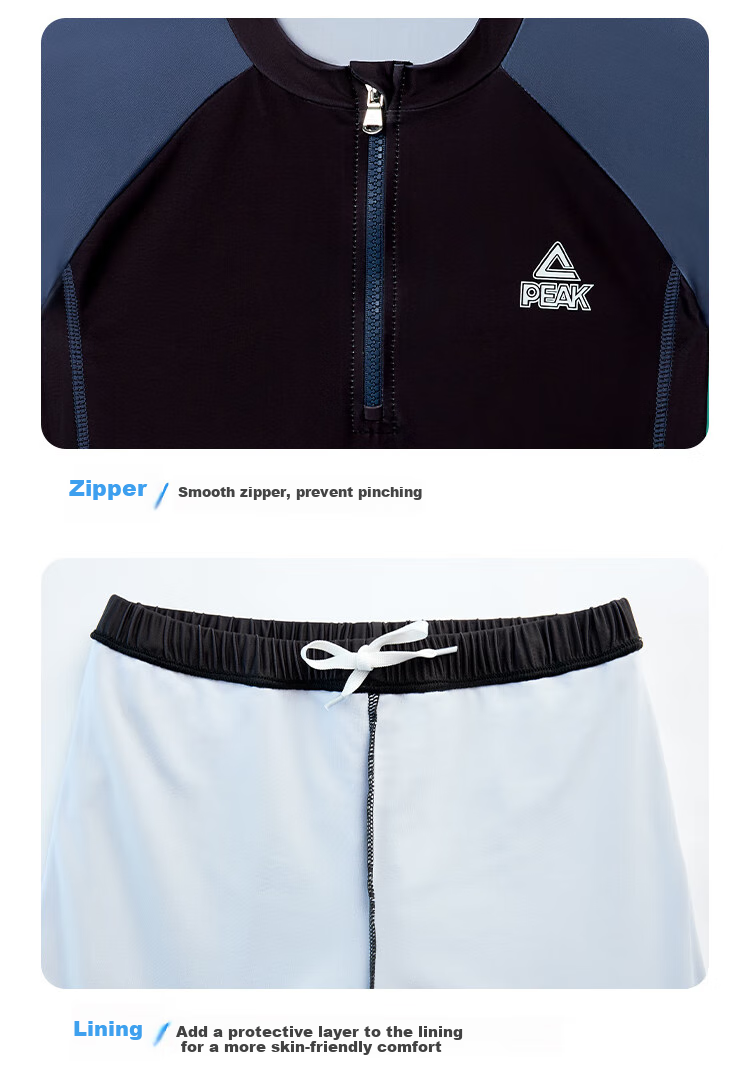 Pike Children's Swimwear Boys' Swim Trunks Set Two-Piece Swimsuit for Boys Big Small Medium Kids Gray And Black Size 150 6