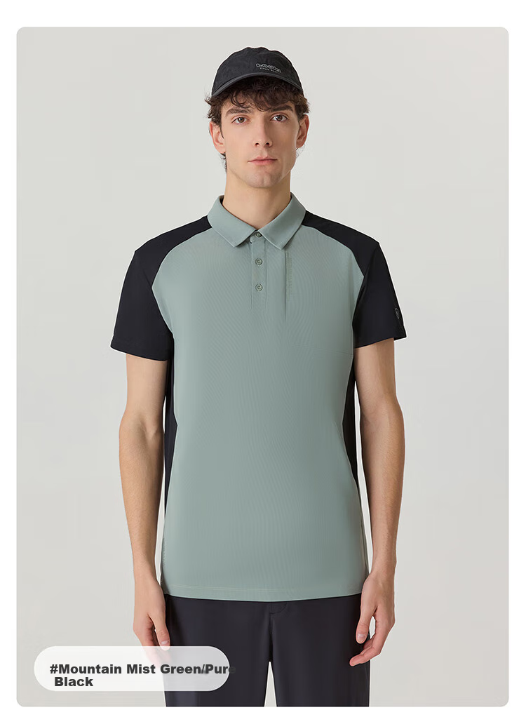 NORTHLAND COOLMAX Quick-Dry Sun Protection Polo Shirt, Outdoor Breathable Antibacterial Elastic Collar Short-Sleeve T-Shirt for Me 9