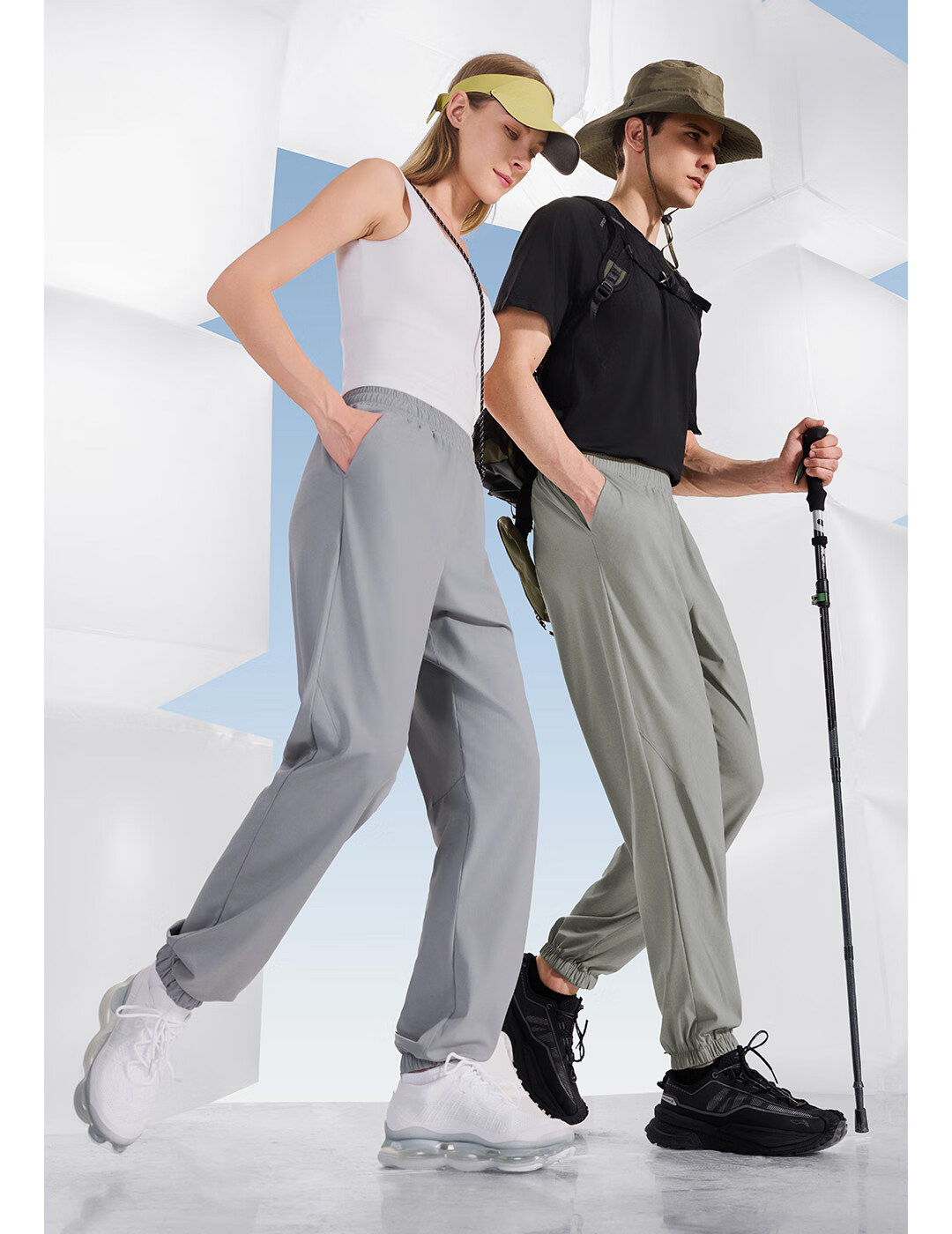 SUPIELD Three-Effect Cooling Ice Pants, 10A Antibacterial Cooling Ankle Pants, Summer Wear-Resistant Men's Trousers, Xuan Yan Black, S 9