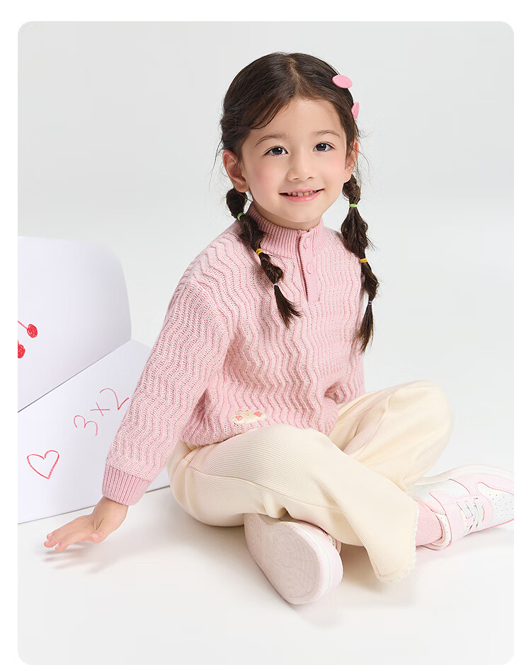 Balabala BalaOne Kids Sweater Boys Girls 2025 Winter Knitwear Baby Pullover 208425103104 6