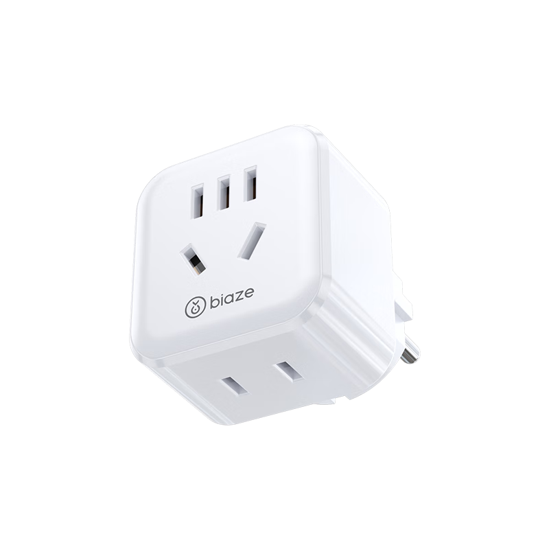 BIAZE German Standard Conversion Plug, Suitable for Germany, 2-Pin, Electric Shock Prevention, Travel Adapter, Compact And Portable, European Standard Conversion Plug, CE Certified, High Temperature Flame Retardant