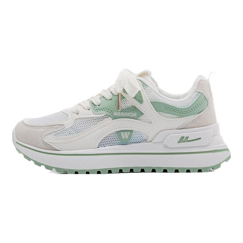 Huili Women's Shoes Forrest Gump Shoes Mesh Breathable Spring Sports Shoes WXY2341 White Green (Single Mesh) Size 39