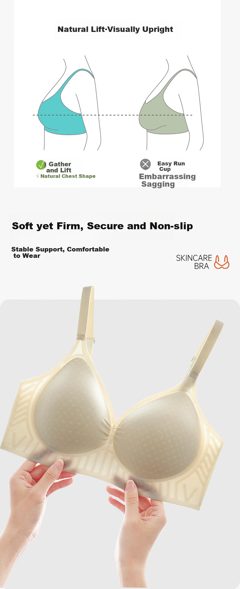 Miyou 7A Antibacterial Seamless Women's Underwear, Soft And Skin-Friendly Bra, Thin Summer Style, Breathable Push-Up Brassiere 6