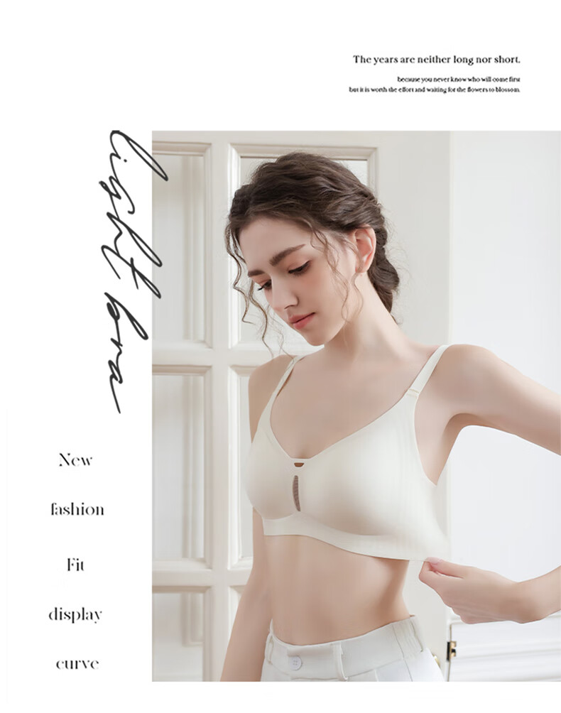 LangSha Seamless Summer Thin Bra for Women Large Chest Minimizing Soft Support Anti-Sagging Side Breast Gathering Slimming Bra 21