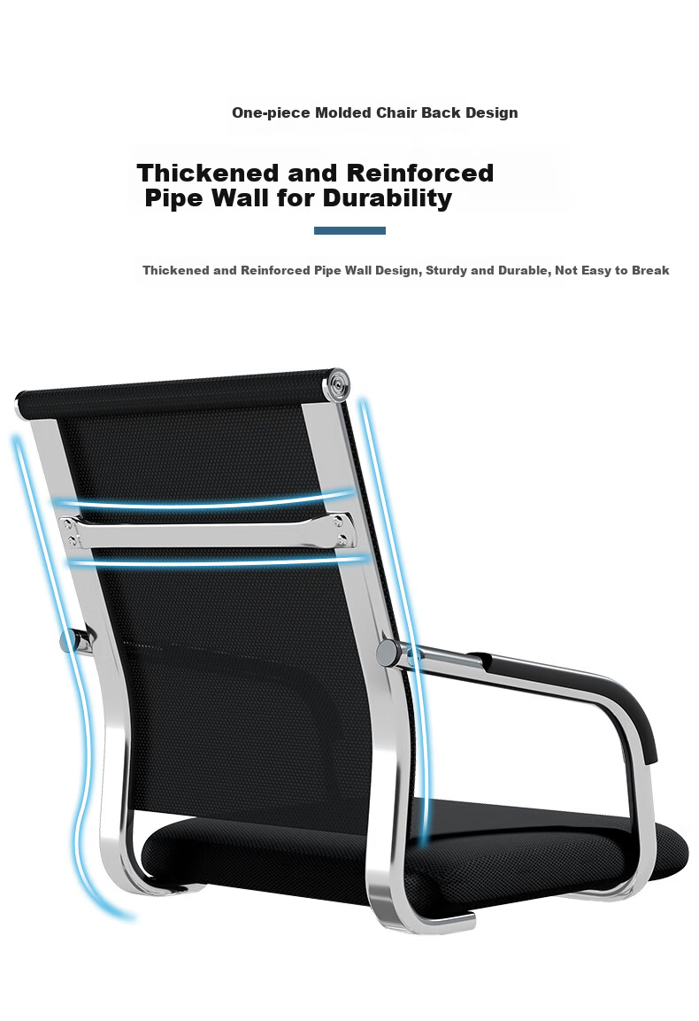 Quanpinwu Office Chair Computer Chair Ergonomic Chair Stool Backrest Chair Bow-shaped Chair Conference Chair Executive Chair Training Chair 5