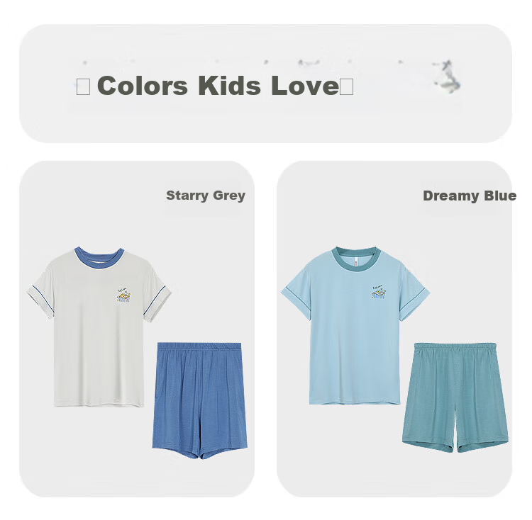 Hodohome Children's Pajamas for Girls, Class A, 40 Modal Lightweight Cool Sleep Dress, Girls' Round Neck Dress 001, 130 12