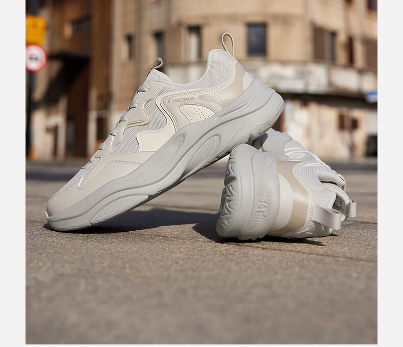361° Men's Retro Cushioning Running Casual Sneakers Height Increasing Horn Bag Autumn Winter 672536781-1 11