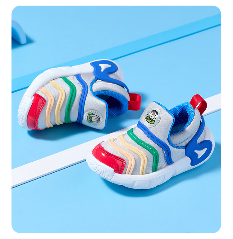 Disney Boys and Girls Caterpillar Slip-On Kids Shoes Mid-Large Children Spring and Autumn Breathable Sports Shoes Rose Red/Purple Size 30 1