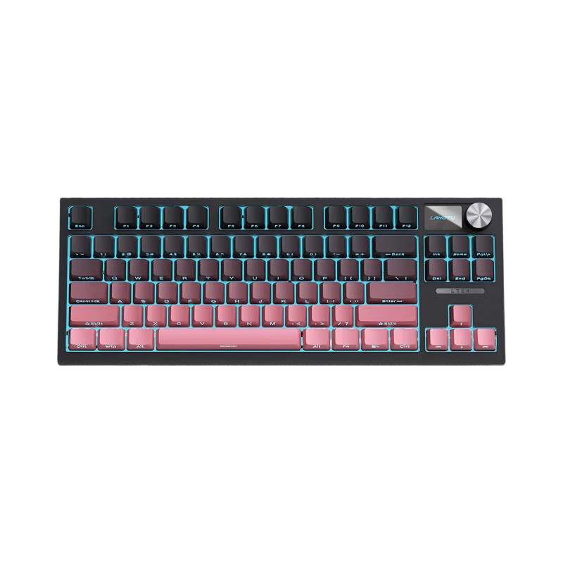 Langtu LT84 Wired Mechanical Keyboard, Gaming And E-Sports, Computer Office Tablet Keyboard, 84 Keys, Hot-Swappable Switches, White Ice Blue Light, Blackberry, Xiangyun Switches