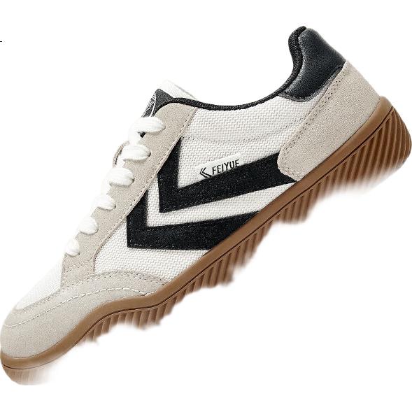 Кроссовки Feiyue Official мужские, модель Dexun, весна 2026, повседневные, универсальные, бежево-черные, размер 42