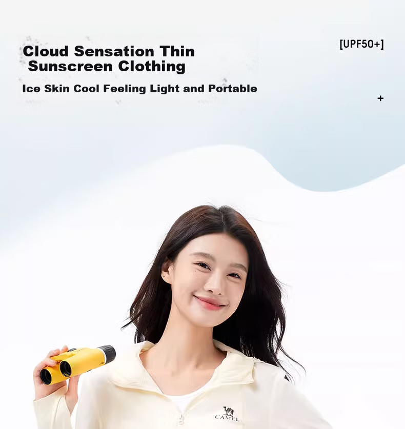 CAMEL Outdoor Original Yarn Sun Protection Jacket Cloud Feel Slim Breathable Sun Protection Coat A25BATG111 S 1