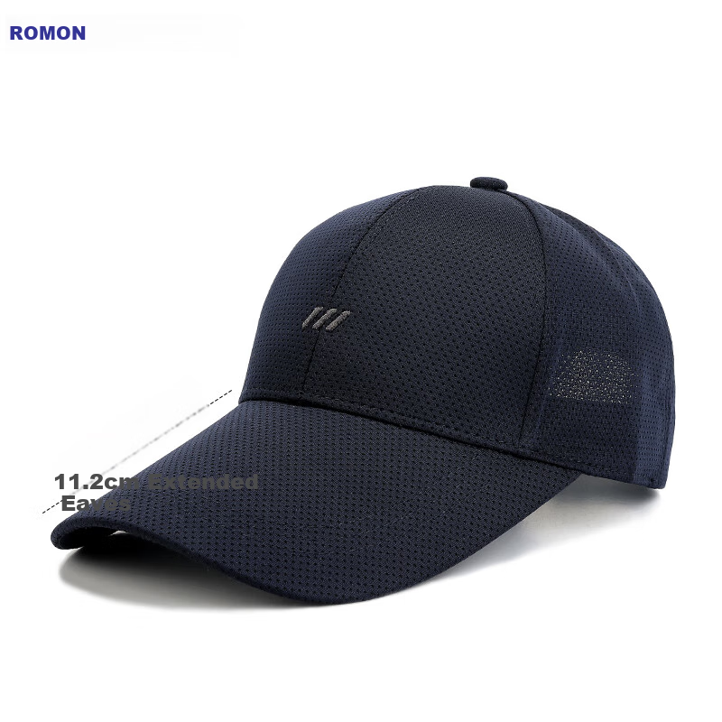 Luomeng Men's Baseball Cap, Summer Mesh Lightweight Visor, Outdoor Extended Brim, Sun Protection Breathable Sun Hat