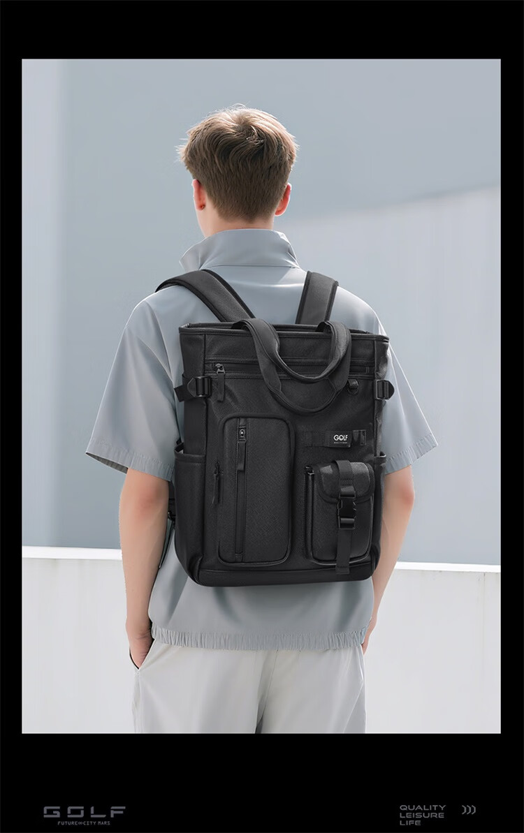 GOLF Backpack for Men, Tennis And Badminton Bag, 15.6-Inch Laptop Backpack, Student Schoolbag, Travel Sports Backpack for Wome 2