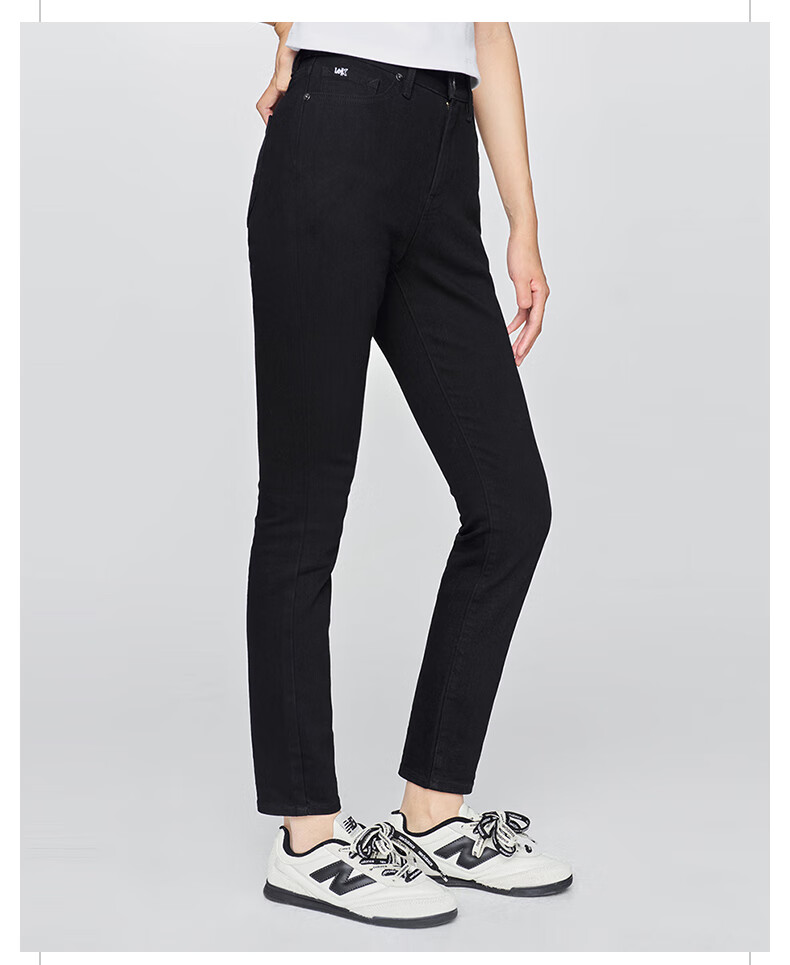 Lee Comfortable Classic Five-Pocket High-Waist Black Women's Jeans Black 24 3