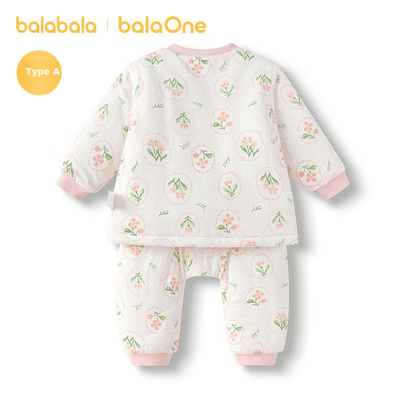 Balabala BalaOne Baby Set Infant Pajamas Unisex Long Sleeve Cotton-Padded Homewear