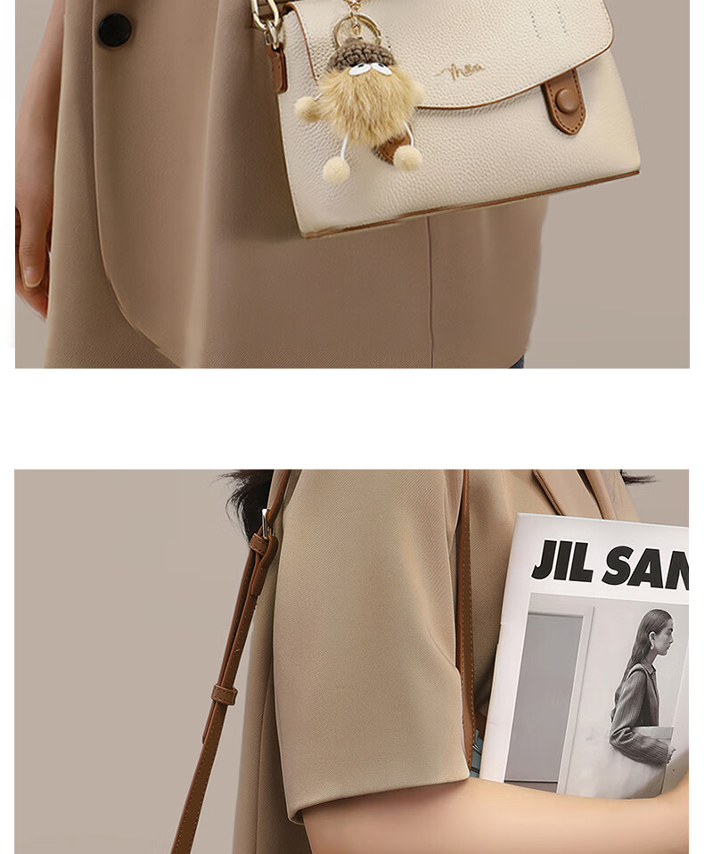 Millies Leather Handbag, Women's Fashionable Cambridge Bag, Light Shoulder Crossbody Bag, Practical Birthday And Mother's Day Gift for Mom 9