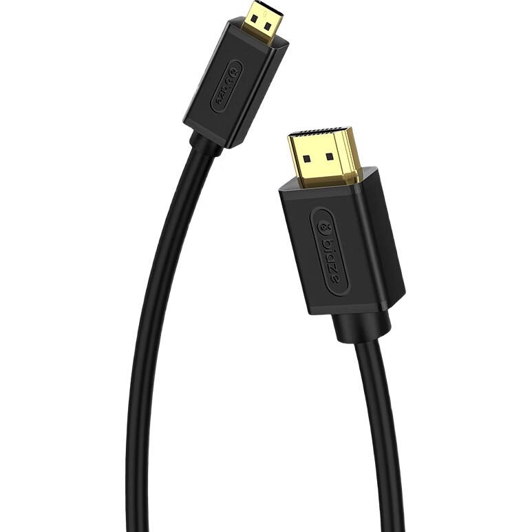 Адаптер BIAZE Micro HDMI на HDMI, версия 2.0, кабель 1.5 метра, поддержка 4K 60Hz для ноутбуков, планшетов, камер, телевизоров и проекторов