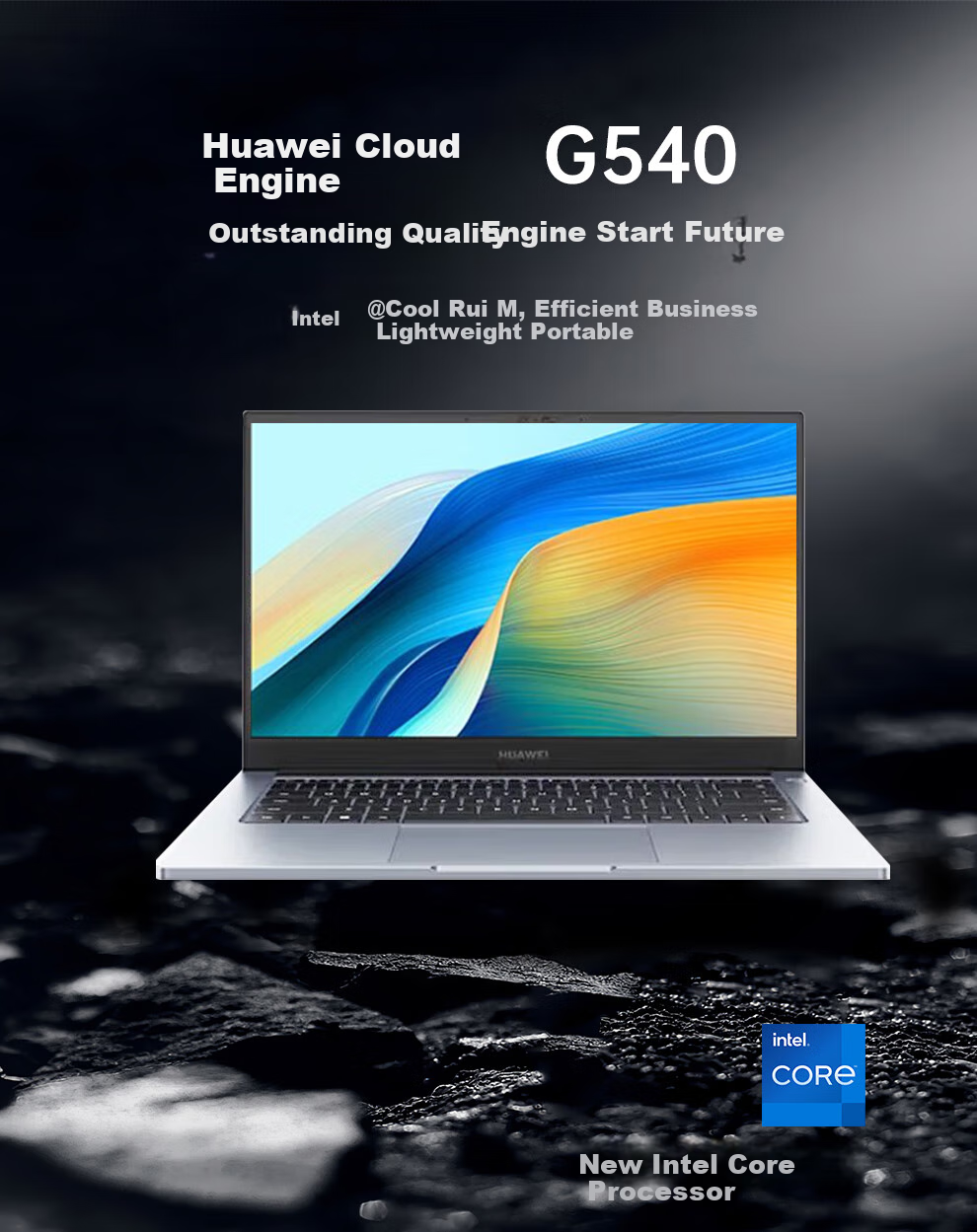 HUAWEI Laptop, Qingyun G540 Gen2, 14-Inch High-Performance Business Laptop, I7-1360P, 16GB RAM, 1TB Storage, Space Gray, Preloaded with Windows 11, Customized 1