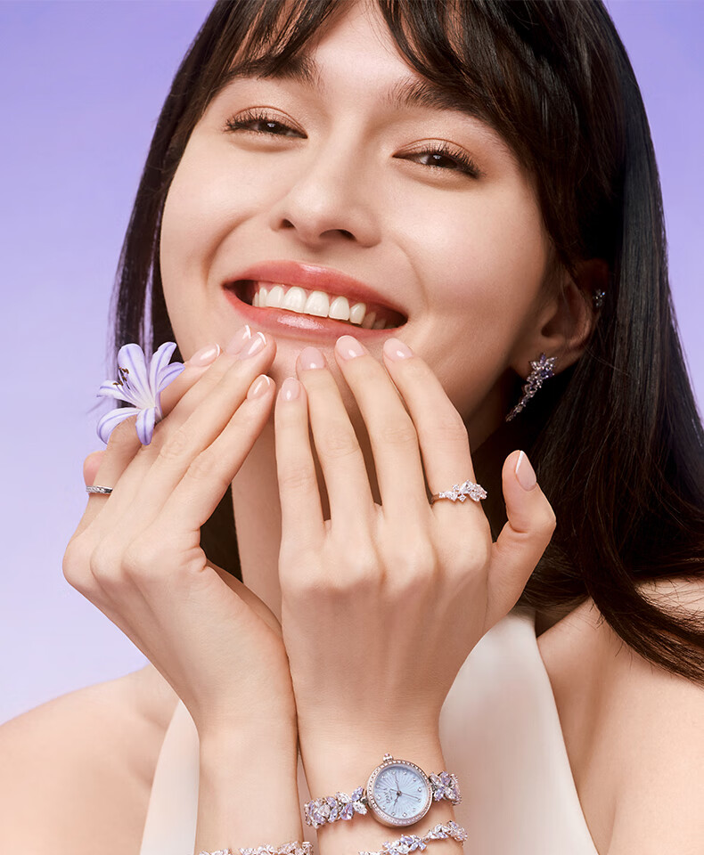 FanciFanci Wisteria Flower Women's Watch Anniversary Fairy Purple Birthday 520 Gift for Girlfriend 1