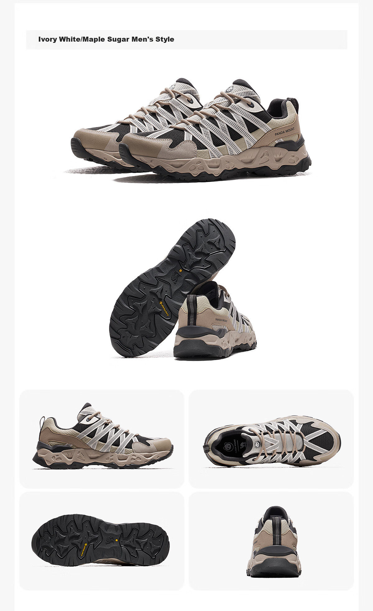 Xiongmao Luotuo Series Hiking Shoes for Men, Spring And Summer Non-Slip Wear-Resistant Lightweight Sports Hiking Shoes 612X Men's Size 41 14