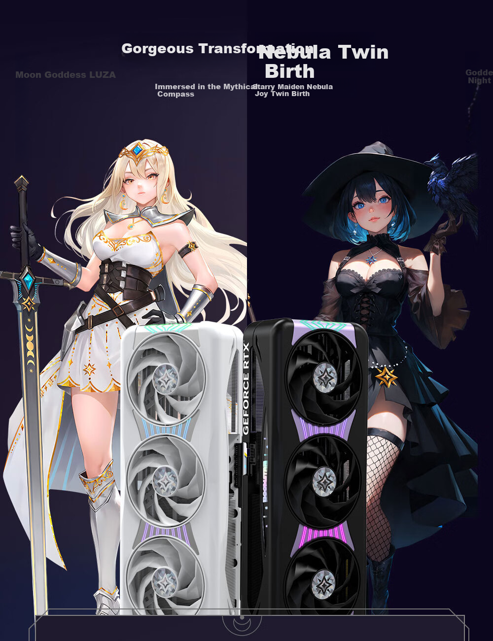 Yingchi GeForce RTX 5090 D Starry LUNA OC 32G GDDR7 DLSS 4 Gaming Design Editing AI Graphics Card 4