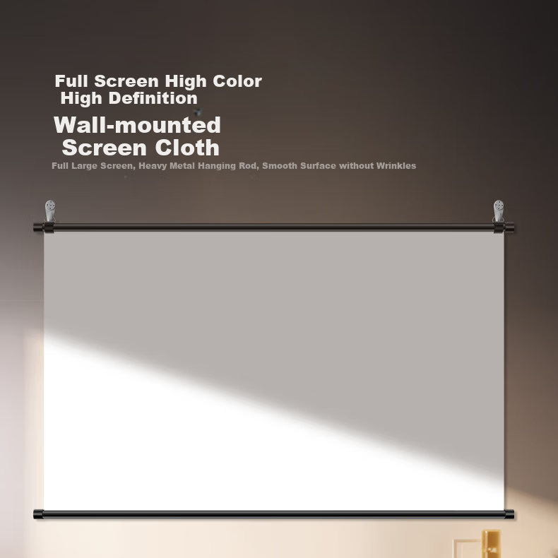 JINGMI Projection Screen BG1 Photon Screen 100 Inch 16:9 Wall-Mounted Screen No Drilling Required for Home And Office Use Compatible with XGIMI, Jmgo, Dangbei, Xiaomi Three-Color Laser Projectors Scree 3