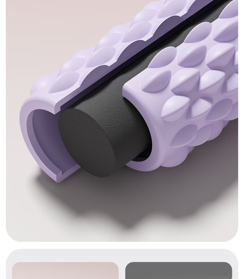 Yottoy Foam Roller, Massage Stick, Muscle Relaxation Tool, Professional Fascia Yoga Massage, Leg Slimming Solid Roller, Soft Sand Pink 1